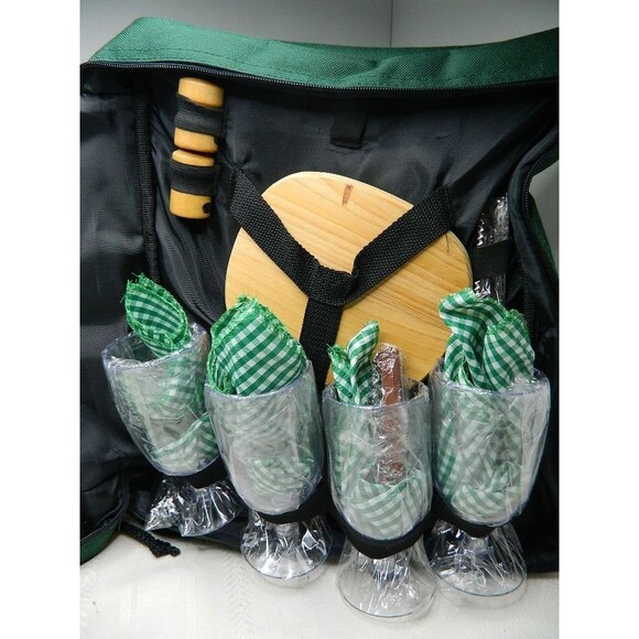 Picnic Essentials Picnic Backpack with Service for 4 plus more NWT - Picture 8 of 11